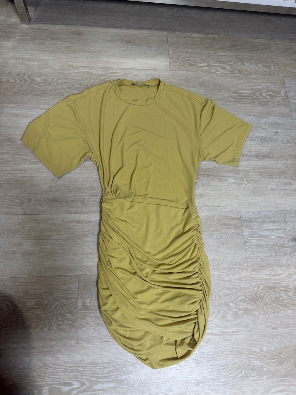 Zara Ruched Short Sleeve Dress